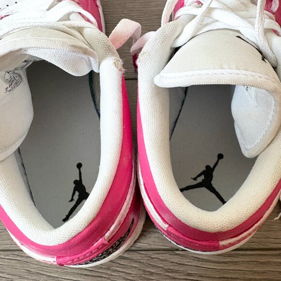 Nike Dunk Low GS Laser Fuchsia Pink Barbie - Sz 6.5Y - Picture 7 of 10